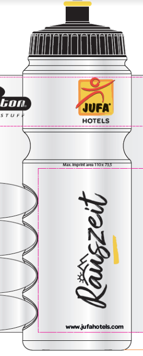 G1011 Rauszeit Rad-Trinkflasche per Stk.