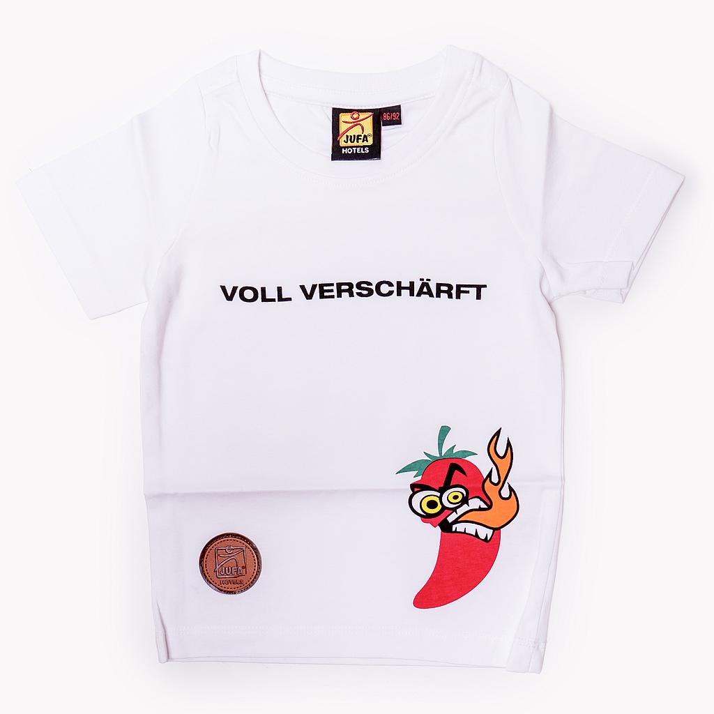 M4301 T-Shirt Kinder &quot;Voll verschärft&quot; 86/92 (weiß)