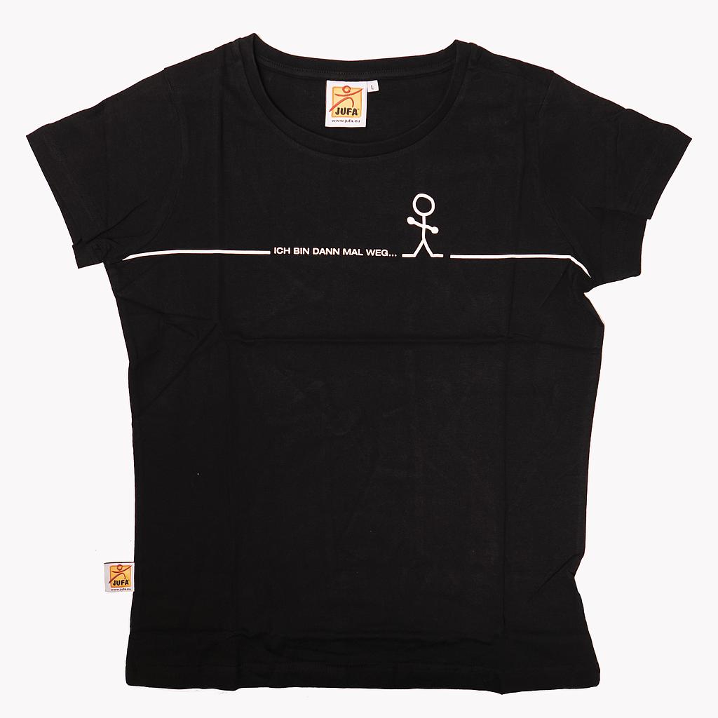 M4202 T-Shirt Herren &quot;Bin mal weg&quot; M (schwarz)